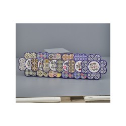 Sottopentola in maiolica a forma di fiore