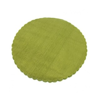 Velo tondo organza verde 20 cm | CarinCasa