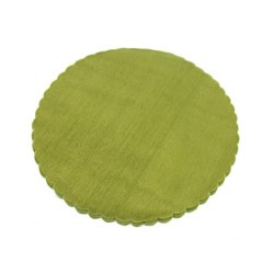 Velo tondo organza verde 20 cm
