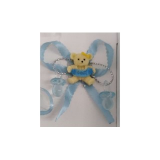 B/pz.10 orsetto fiocco celeste imb.600 | CarinCasa